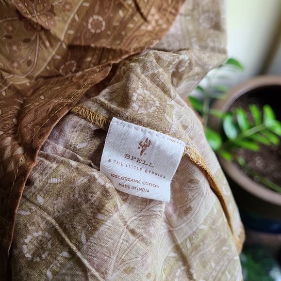 NWT Little Gypsies Zahara Midi Dress in Tan - Picture 5 of 7